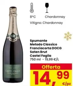 Interspar Spumante Metodo Classico Franciacorta DOCG Saten Brut Castel Faglia offerta