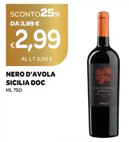 Ekom Nero d'avola sicilia doc offerta
