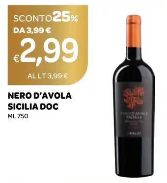 Ekom Nero d'avola sicilia doc offerta
