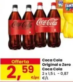 Interspar Coca Cola Original o Zero Coca-Cola offerta