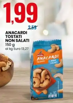 Eurospin Mister sibamba anacardi tostati non salati offerta