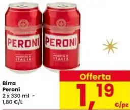 Interspar Birra Peroni offerta
