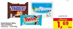 Interspar Snack Bounty, Mars, Twix o Snickers offerta