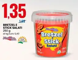 Eurospin Mambo kids bretzel e stick salati offerta