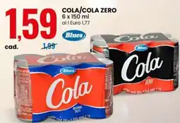 Eurospin Cola/cola zero offerta