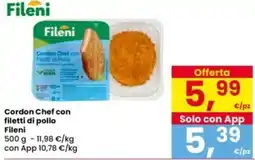 Interspar Cordon Chef con filetti di pollo Fileni offerta