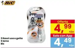 Interspar 3 Rasoi usa e getta 5 lame Bic offerta