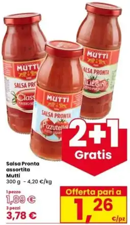 Interspar Salsa Pronta assortita Mutti offerta