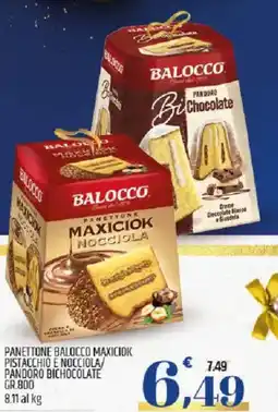 Ard Discount Panettone balocco maxiciok pistacchio e nocciola pandoro bichocolate offerta