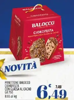 Ard Discount Panettone balocco ciokofesta con glassa al cacao offerta