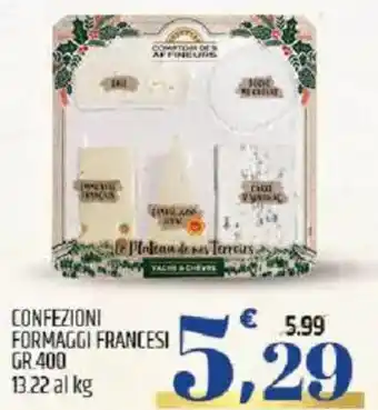 Confezioni formaggi francesi