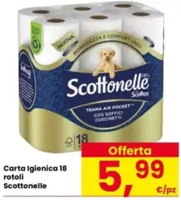 Interspar Carta Igienica 18 rotoli Scottonelle offerta