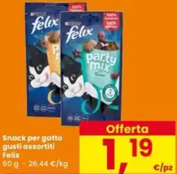 Interspar Snack per gatto Felix offerta