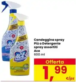 Interspar Candeggina spray Più o Detergente spray assortiti Ace offerta