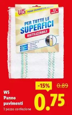 Lidl W5 Panno pavimenti offerta