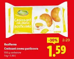 Lidl Realforno Croissant crema pasticcera offerta