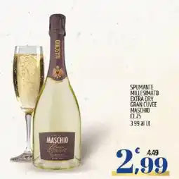 Ard Discount Spumante millesimato extra dry gran cuvee MASCHIO offerta