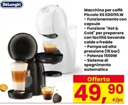Interspar DeLonghi Macchina per caffè Piccolo XS EDG110.W offerta