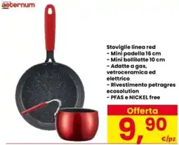 Interspar aeternum Stoviglie linea red offerta