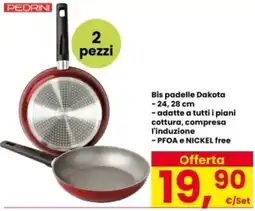 Interspar PEDRINI Bis padelle Dakota offerta