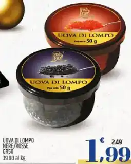 Ard Discount Uova di lompo nere/rosse offerta