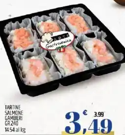 Ard Discount PARTE Gastronomica Tartine salmone gamberi offerta