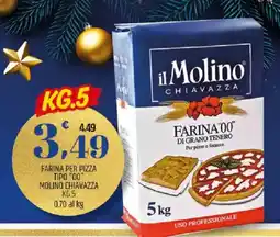 Ard Discount Farina per pizza tipo "00" MOLINO CHIAVAZZA offerta