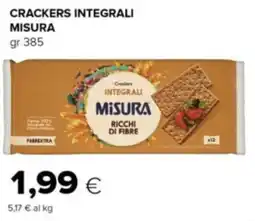 Oasi Crackers integrali MISURA offerta