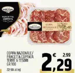 Ard Discount Coppa nazionale/ pancetta coppata TERRE & TESORI offerta