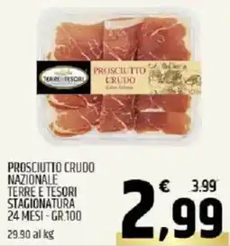 Ard Discount Prosciutto crudo nazionale terre e tesori stagionatura 24 mesi offerta