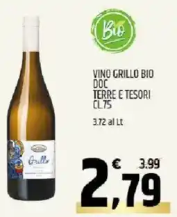 Ard Discount Vino grillo bio doc TERRE E TESORI offerta
