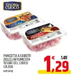 Ard Discount Pancetta a cubetti dolce/affumicata TESORI DEL CUOCO offerta