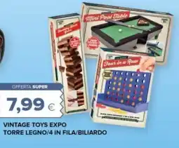 Oasi Vintage toys expo torre legno/4 in fila/biliardo offerta