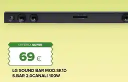Oasi LG SOUND BAR MOD.SK1D S.BAR 2.0CANALI 100W offerta