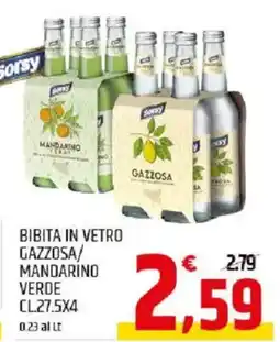 Ard Discount Sorsy bibita in vetro gazzosa/ mandarino verde offerta