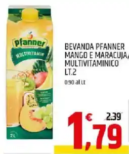 Ard Discount Bevanda pfanner mango e maracuja/ multivitaminico offerta