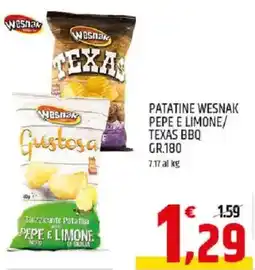 Ard Discount Patatine wesnak pepe e limone/ texas BBQ offerta