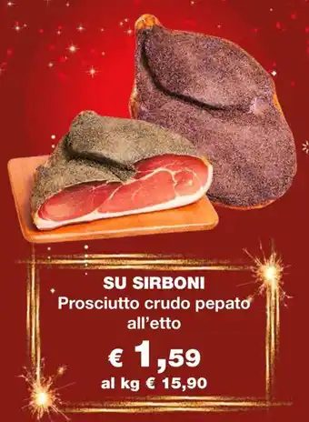 SU SIRBONI Prosciutto crudo pepato