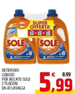 Ard Discount Detersivo liquido per bucato sole 2 flaconi offerta