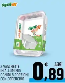 Ard Discount 2 vaschette in alluminio ognidi 6 porzioni con coperchio offerta