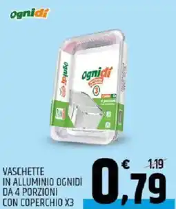 Ard Discount Vaschette in alluminio ognidì da 4 porzioni con coperchio x379 offerta