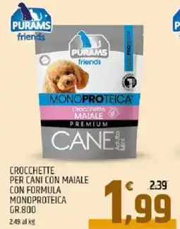 Ard Discount Crocchette per cani con maiale con formula monoproteica PURAMS offerta