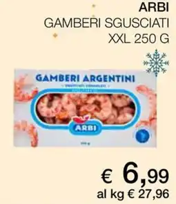 Coop Arbi gamberi sgusciati offerta