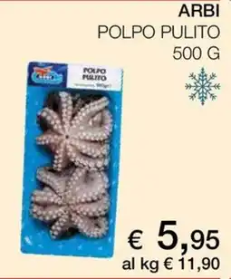 Coop Arbi polpo pulito offerta