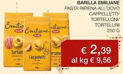 Coop Barilla emiliane pasta ripiena all'uovo cappelletti/ tortelloni/ tortellini offerta