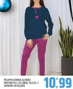 Ard Discount Pigiama donna alviero martini m/l in coral tg.S/XL 2 offerta