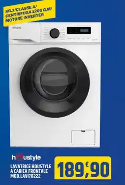 Ard Discount LAVATRICE HOUSTYLE A CARICA FRONTALE MOD.LAVI70222 offerta