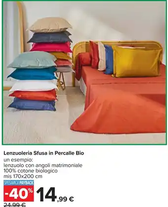 Lenzuoleria Sfusa in Percalle Bio