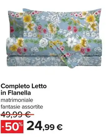 Completo Letto in Flanella