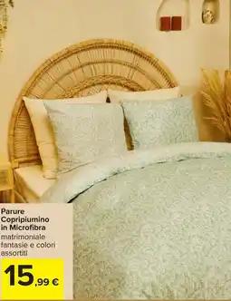 Carrefour Parure Copripiumino in Microfibra offerta